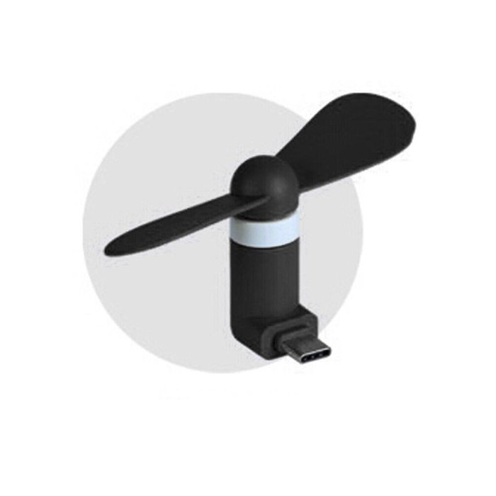 BESSKY Mini Portable Type-C Mobile Phone Cooling Fan For Google Nexus 5X/Huawei P9/ Oneplus 2 (Black) N6