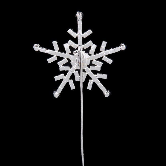 Rhinestone Snowflake Cake Topper Wedding Anniversary Decoration N2