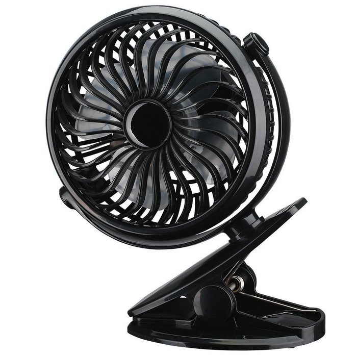 Homasy Battery Operated Clip on Fan, Mini Desk Fan Portable Fan for Baby Stroller Table Home Office, Powered by... N3