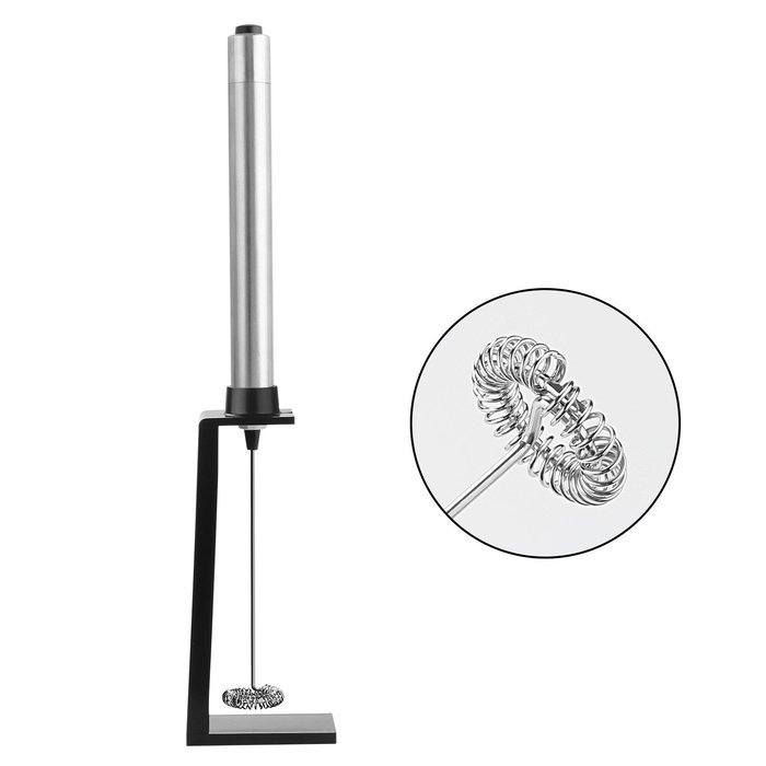 Stainless Steel Electric Milk Egg Handheld Coffee Foamer Wand ,Milk Frothing Pitchers Handheld