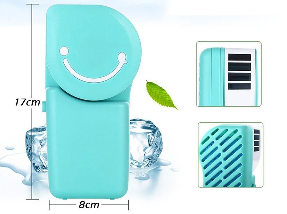 Tofern Cool Compact Air Conditioner Shape USB Rechargeable Battery Operated Cooling Handy Mini Fan For Office... N8