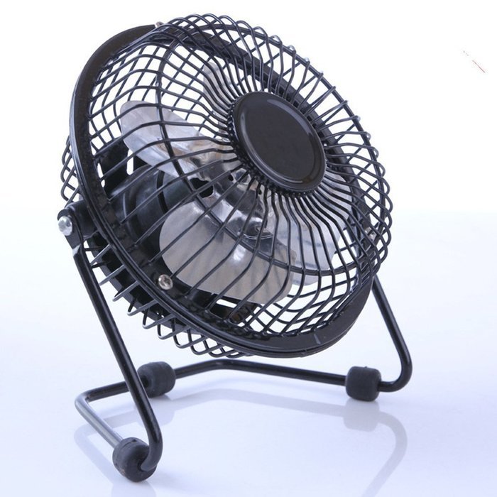 Magic Mini USB Table Desk Personal Fan (USB Powered, Metal Design, Quiet Operation, Handheld Size, Power Saving... N5