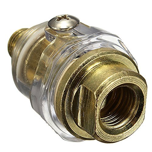1/4 Inch BSP Mini In-Line Oiler For Pneumatic Tool&Air Compressor Pipe N2