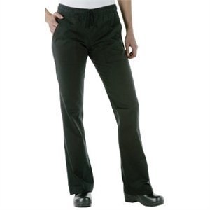 Chef Works WBLK-000 Women's Chef Pants, Black, Size S by Chef Works