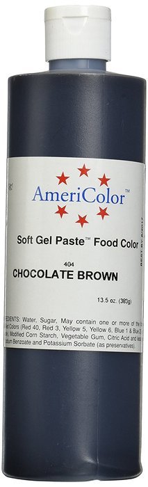 Americolor Soft Gel Paste Food Color, 13.5-Ounce, Chocolate Brown