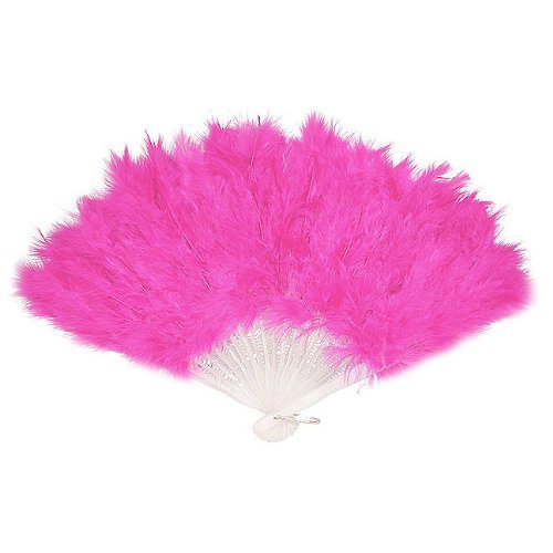 Hot Pink Feather Fan