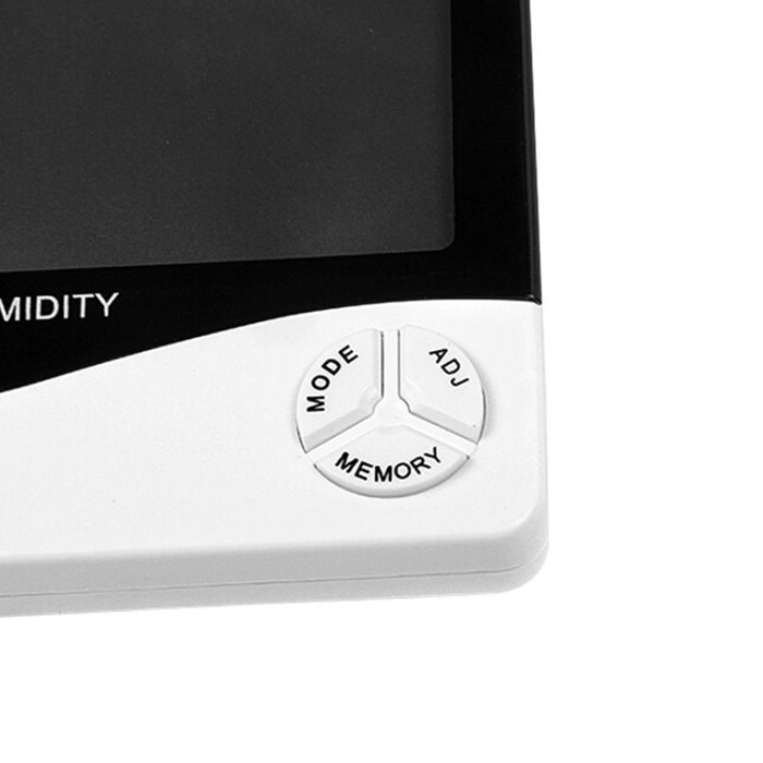 audiosharp LCD Digital Temperature Thermometer Humidity Hygrometer Meter with Clock Calendar Alarm N5