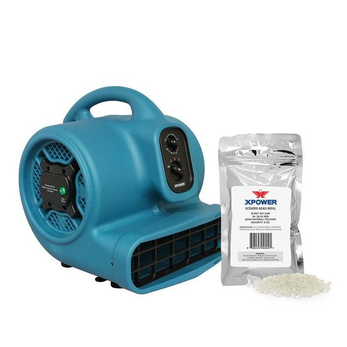 XPOWER P-450NT Freshen Aire 1/3 HP Scented Air Mover with Ionizer, Timer & Freshener Beads Refill (Grapefruit,... N6