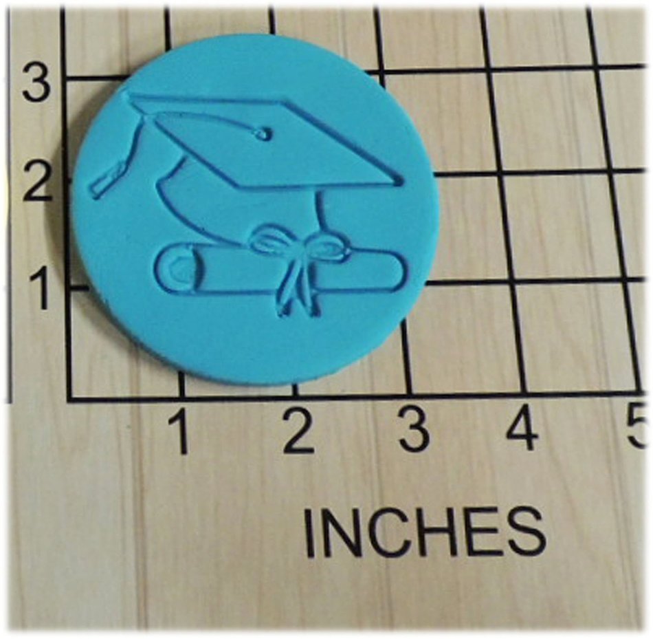 Graduation Cap and Diploma Cookie Cutter and Stamp #1077