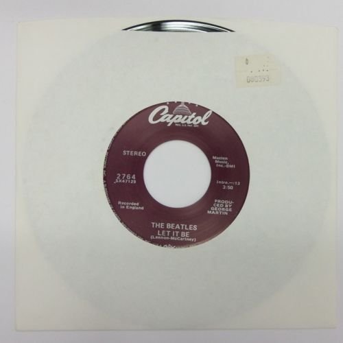THE BEATLES " LET IT BE " "YOU KNOW MY NAME" 45 RPM Record Capitol 2764