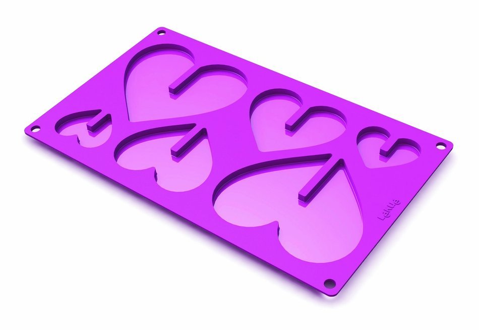 Lekue 3D Love Mold, Pink N2