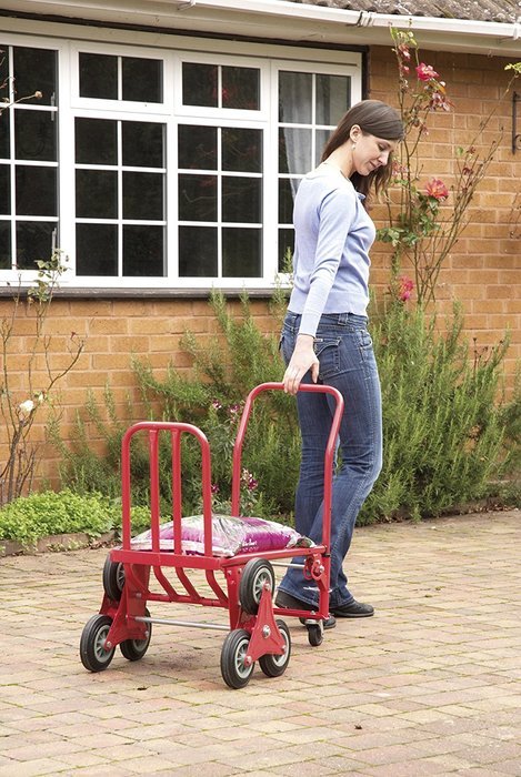 2-in-1 Six Wheeled Hand Trolley & Cart Sack Truck Car Boot Garage Shed - Carry Up to 150KG. by Clifford James N3
