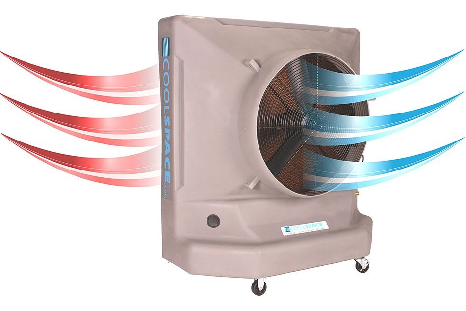 COOL-SPACE CS6-36-VD Variable Speed Portable Evaporative Cooler, 36-Inch N4