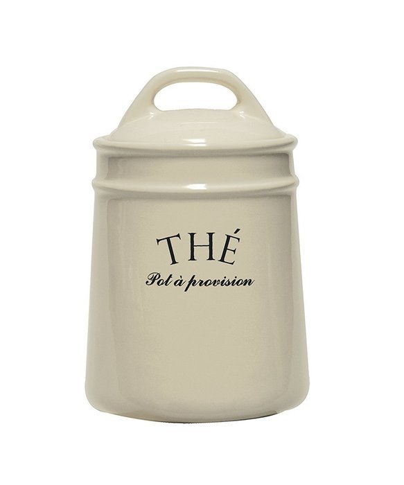 Ceramic French-inspired "The" Tea Canister
