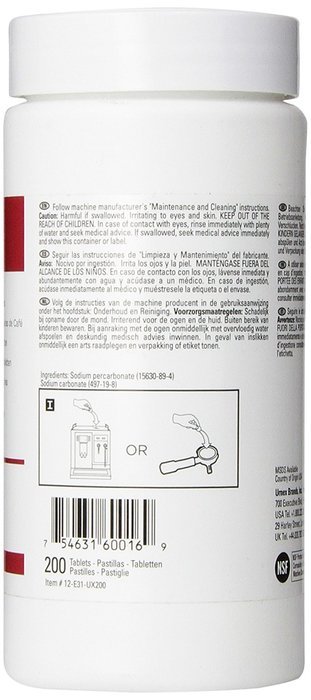 Urnex Cafiza Professional Espresso Machine Cleaning Tablets, 200 Count N2