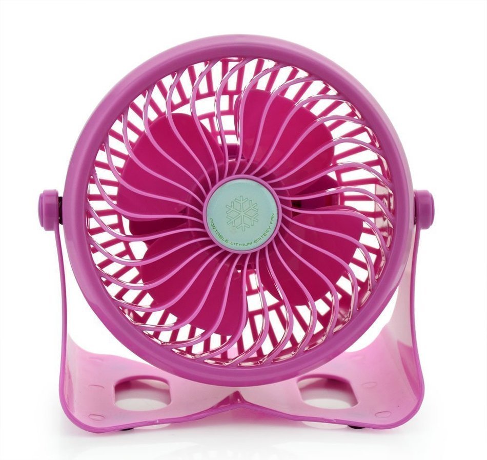 Happy-top 360 Degree Adjustable Wireless USB or 18650 Battery Powered Portable Desk Fan Mini Portable Fan Electric... N8