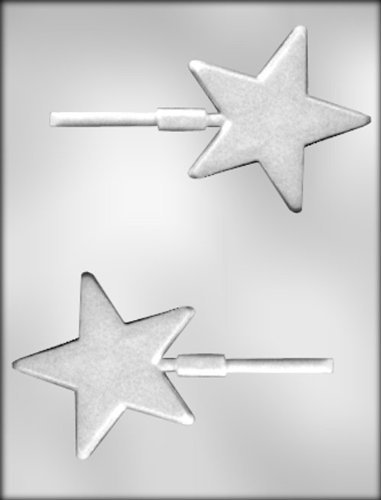 CK Products Textured Star Sucker Chocolate Mold