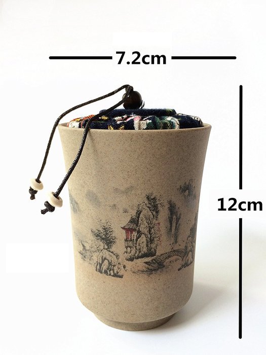 Mini Chinese Ceramic Tea Canister Set Tea Tins Containers Tea Pot / Tea Caddy (CR-1) N4