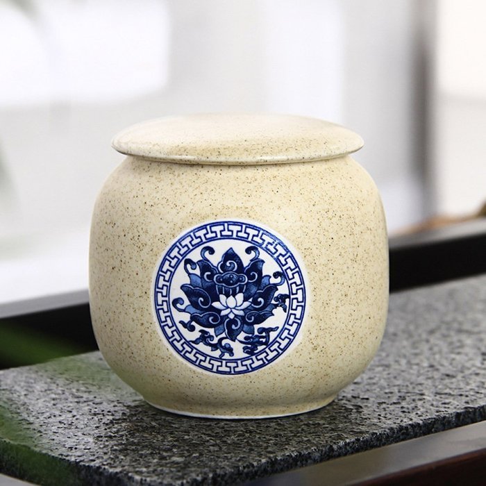 Mini Chinese Ceramic Tea Canister Set Tea Tins Containers Tea Pot / Tea ...