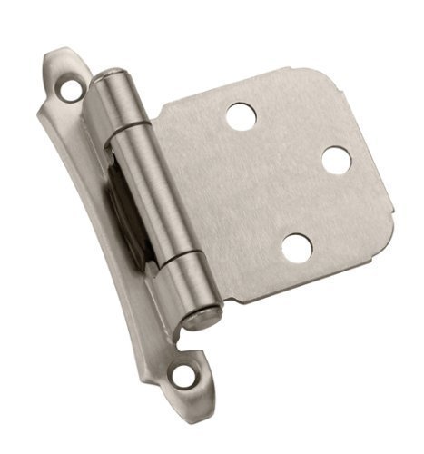 Amerock BP7929G10 Modern Self-Closing Hinge with Variable Overlay Face Mount, Satin Nickel, 2-Pack by Amerock