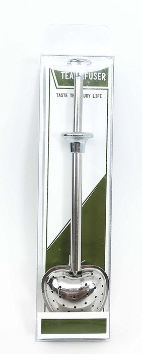 100% Food Grade Stainless Steel Easy to Use Accent Heart Shaped Tea Leaves Infuser Filter Strainer Spring Handle... N2