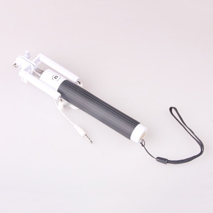 Evtech(tm) Mini Foldable Selfie Stick with Wired Control [Installed, Bttery Free, No Bluetooth] for Smart Mobil... N16