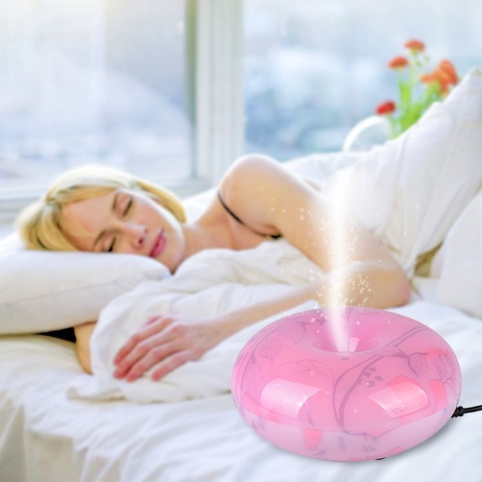 EverKing 100ml Aroma Essential Oil Diffuser, Ultrasonic Cool Mist Aroma Humidifier 7 Color LED Lights Changing... N7