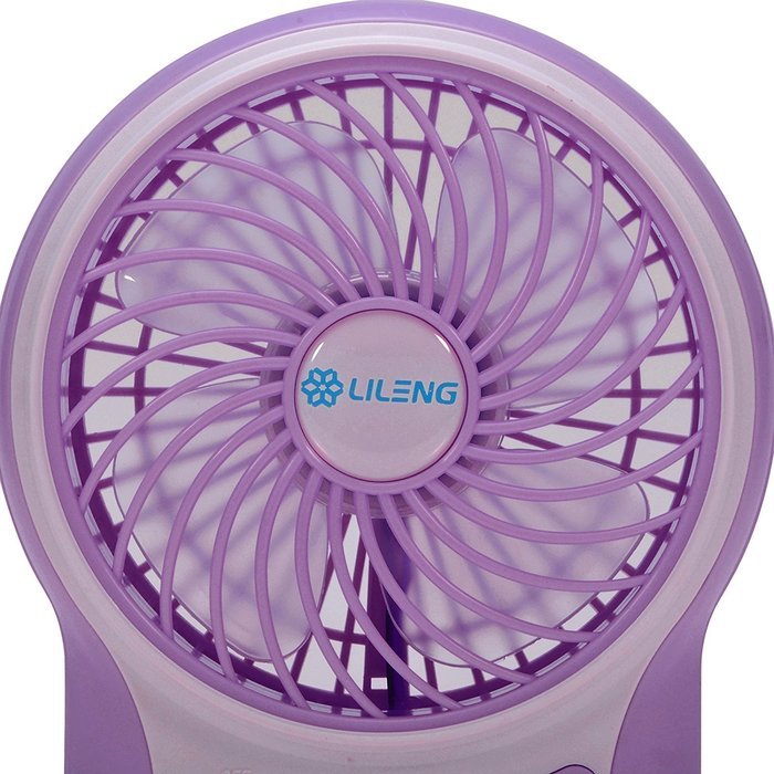 GIZGA Mini Portable USB Rechargeable 3 Speeds Personal Fan with LED Light, Built in 2200mAh 18650 Lithium-ion... N15