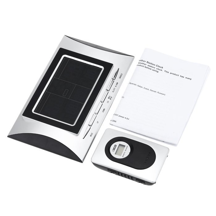 Hense Digital Indoor Humidity Mitor Hygrometer Thermomoter Monitor Weather Station with LCD Display Alarm Clock... N24