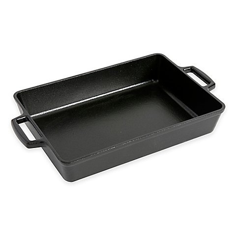 Artisanal Kitchen Supply&trade; 13-Inch Pre-Seasoned Cast Iron Roast Pan