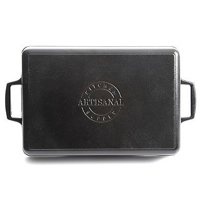 Artisanal Kitchen Supply&trade; 13-Inch Pre-Seasoned Cast Iron Roast Pan N2