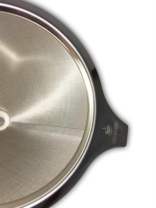 Blissful Sips Pour Over Coffee Filter (Single Cup) &ndash; Stainless Steel Fine Mesh Strainer for Fresh Brewed Coffee... N3
