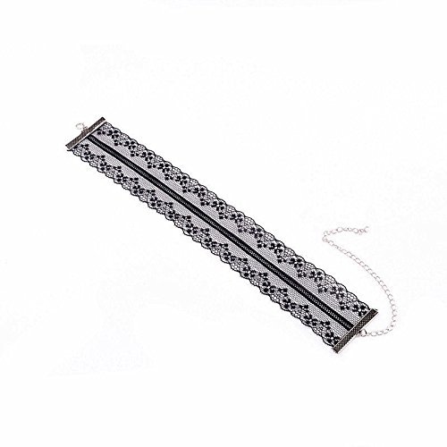 Retro Fashion Choker Necklace Flower Women Sexy Black Lace Collar Jewelry Gift
