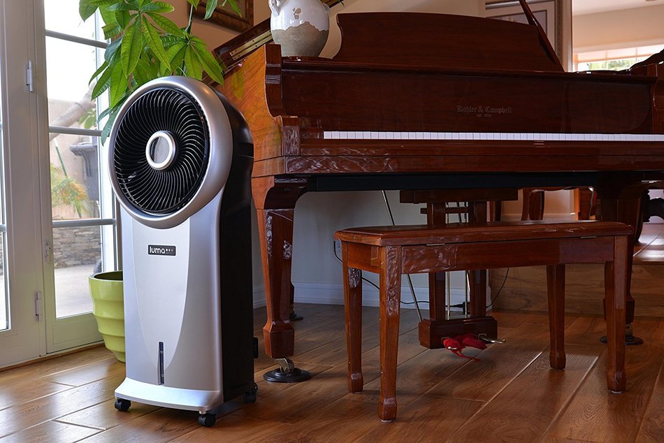 Luma Comfort EC110S Portable Evaporative Cooler with 250 Square Foot Cooling, 500 CFM N8