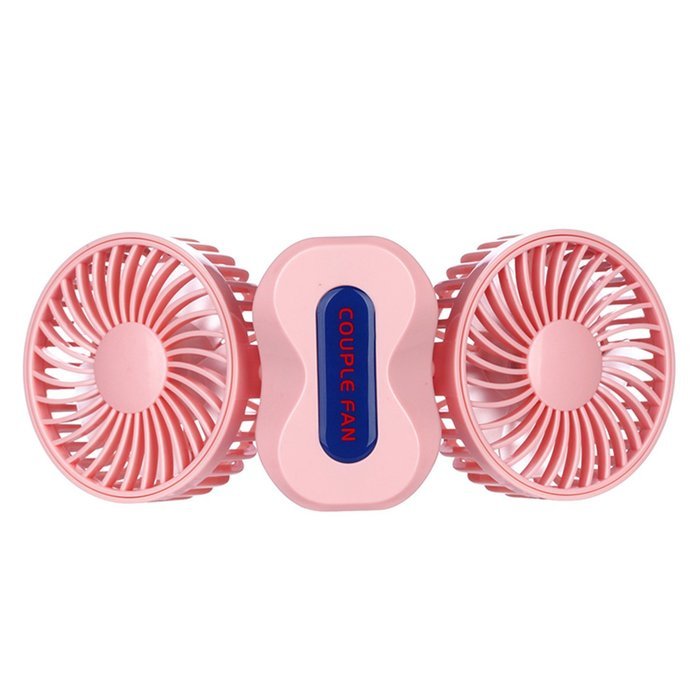 eBerry&reg; Couples usb fan, Handheld fan, Cooling fan, Table fan Dual Head Portable USB Rechargeable Personal Fan... N8