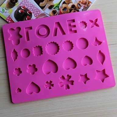 Y&XL&H Bakeware Silicone LOVE Baking Molds for Chocolate (Random Colors)