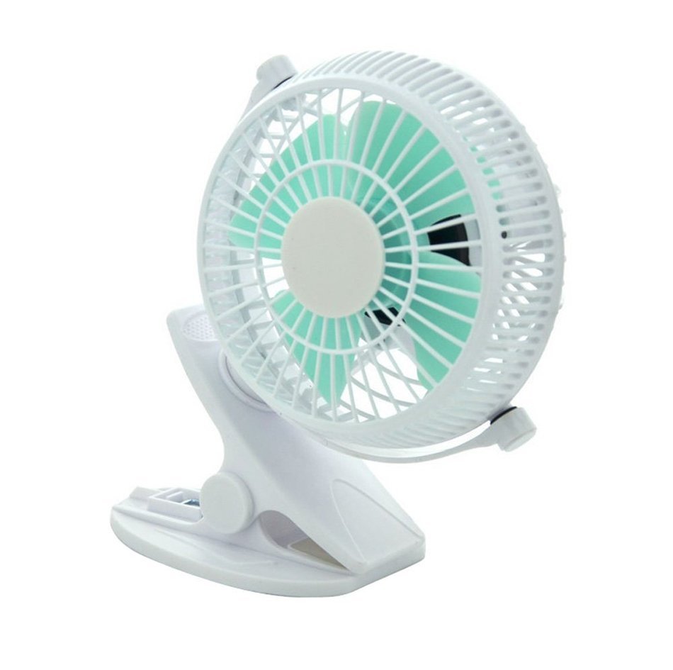 Misula 5" USB Powered 360 Degree Rotatable Clip-On Mini Fan Table Fan Desktop Fan Electronic Cooling Fan Personal... N7