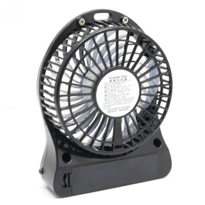 Ccaravan F95B 4 inch Portable Mini Fan 18650 Rechargeable Battery Operated 3 mode Speeds with LED Light Extra... N2