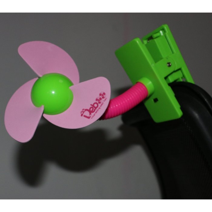 Leewin Mini Safety Portable Clip-on Baby Stroller Fan Battery Powered Soft Foam Blade Infant Toddler Crib Cooling... N10