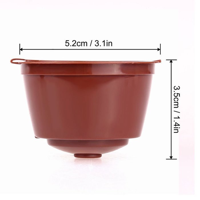 7x Refillable Reusable Coffee Capsules For Dolce Gusto Brewers Refill Cup Filter
