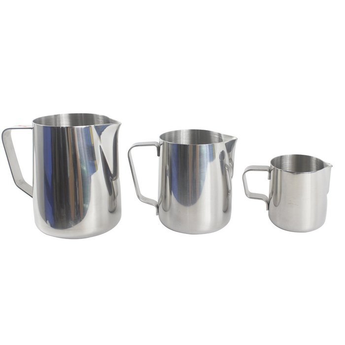 Dianoo Milk Pitcher, Stainless Steel Milk Cup, Good Grip Frothing Pitcher, Coffee Pitcher, Espresso Machines,... N2