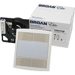 Broan QTRE110FLFT Energy Star Fan & Light Finish Pack - 110 CFM