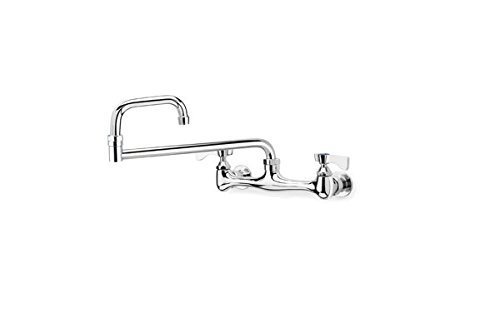 Krowne Commercial Series 8" Center Wall Mount Faucet, 24" Jointed Spout, Low Lead 12-824L by Krowne