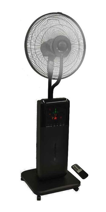 Sunheat CoolZone CZ500 Ultrasonic Dry Misting Fan With Bluetooth Technology, Black N2
