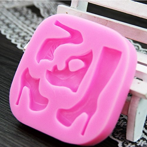 Anyana High-heeled Shoes High Heel Boots Silicone Fondant Mold Cake Decorating Pastry Gum Pastry Tool Kitchen...