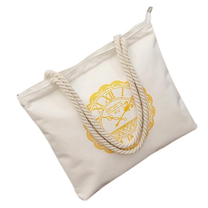AutumnFall Fashion Cute Printing Women Girls Canvas Bags Shoulder Bag Casual Handbag (Gray) N7