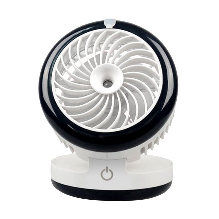 Cideros Mini Desk Humidifier Fan Personal Cooling Air Misting Fan USB Powered with Built-in Rechargeable Battery... N19