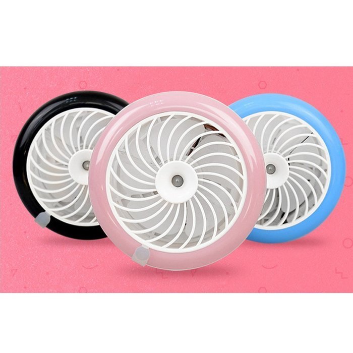 Cideros Mini Desk Humidifier Fan Personal Cooling Air Misting Fan USB Powered with Built-in Rechargeable Battery... N20
