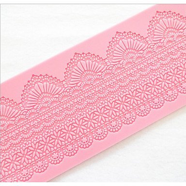 Sher Fashion 1pcs Lace Decorate Silicone Fondant Chocolate Decorating Mat Mold Kitchen Bakeware Baking Cooking...