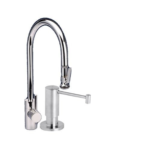Waterstone 5700-2-PN Extended Reach PLP Pull Down Faucet, Polished Nickel by Waterstone